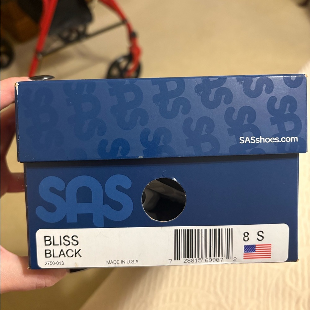 SAS Bliss Black ladies Footwear size 8 slim